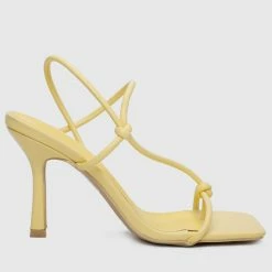 Milliotandco Shoes Elemental Toe Ring Heels (Light Yellow)