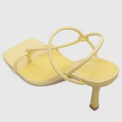 Milliotandco Shoes Elemental Toe Ring Heels (Light Yellow)