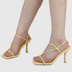 Milliotandco Shoes Elemental Toe Ring Heels (Light Yellow)