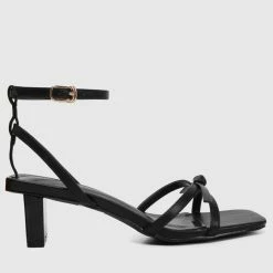 Milliotandco Shoes Tea Time Criss Cross Heels (Black)