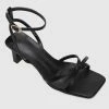 Milliotandco Shoes Tea Time Criss Cross Heels (Black)