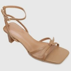 Milliotandco Tea Time Criss Cross Heels (Brown) Shoes