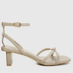 Milliotandco Tea Time Criss Cross Heels (Beige)