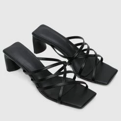Milliotandco Shoes Kill'em Criss Cross Heels (Black)
