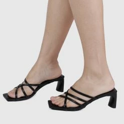 Milliotandco Shoes Kill'em Criss Cross Heels (Black)