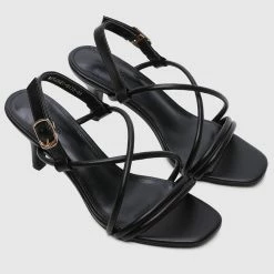 Milliotandco Afternoon Tea Criss Cross Heels (Black) Shoes