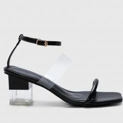 Milliotandco Shoes Loving Open Toe Heels (Black)