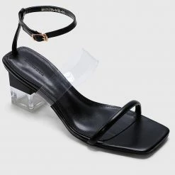 Milliotandco Shoes Loving Open Toe Heels (Black)