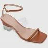 Milliotandco Loving Open Toe Heels (Brown) Shoes