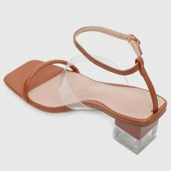 Milliotandco Loving Open Toe Heels (Brown) Shoes