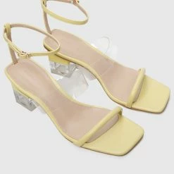 Milliotandco Loving Open Toe Heels (Yellow)