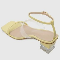 Milliotandco Loving Open Toe Heels (Yellow)