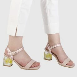 Milliot & Co Sparrow Open Toe Heels (Nude) Shoes