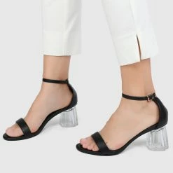 Milliotandco Cecelia Open Toe Heels (Black)