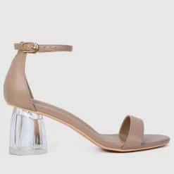 Milliotandco Cecelia Open Toe Heels (Nude) Shoes