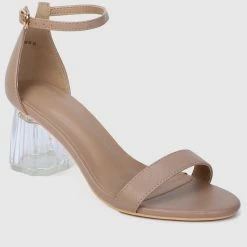 Milliotandco Cecelia Open Toe Heels (Nude) Shoes