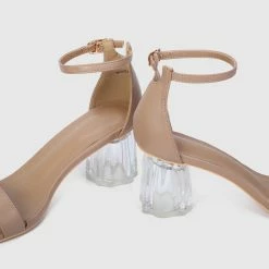 Milliotandco Cecelia Open Toe Heels (Nude) Shoes