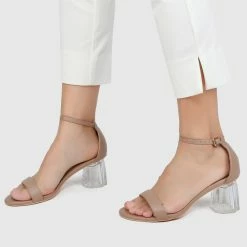 Milliotandco Cecelia Open Toe Heels (Nude) Shoes