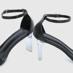 Milliotandco Chanté Open Toe Heels (Black)