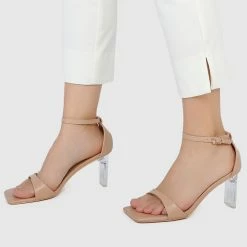 Milliotandco Chanté Open Toe Heels (Nude)
