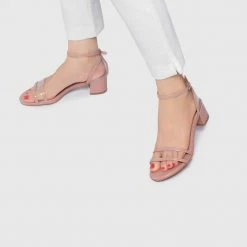 Milliotandco Dalilah Open Toe Heels (Chestnut)