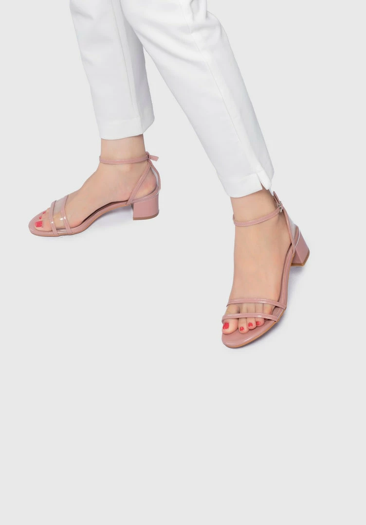 Milliotandco Dalilah Open Toe Heels (Chestnut)