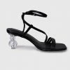 Milliotandco Earth Edit Dollie Open Toe Heels (Black)