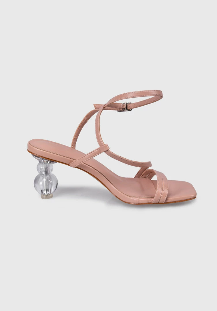 Milliotandco Earth Edit Dollie Open Toe Heels (Nude)