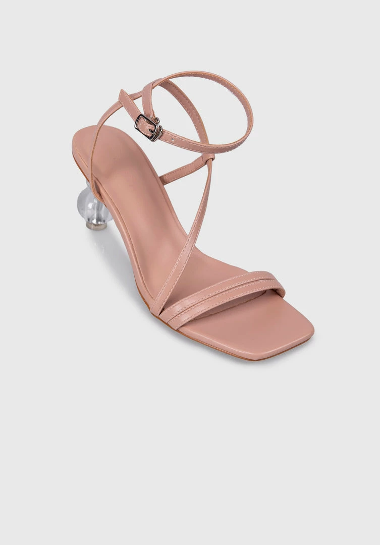 Milliotandco Earth Edit Dollie Open Toe Heels (Nude)
