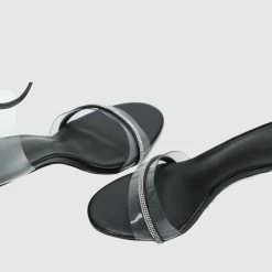 Milliotandco Earth Edit Clarice Open Toe Heels (Black) Shoes