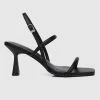 Milliotandco Stunner Open Toe Heels (Black)