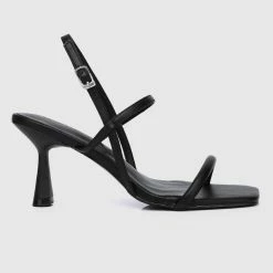 Milliotandco Stunner Open Toe Heels (Black)