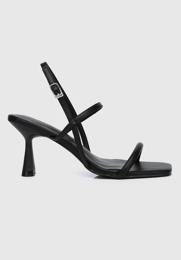 Milliotandco Stunner Open Toe Heels (Black)