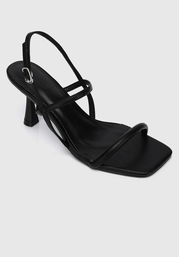 Milliotandco Stunner Open Toe Heels (Black)