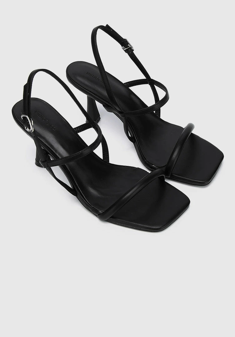 Milliotandco Stunner Open Toe Heels (Black)