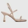 Milliotandco Shoes Stunner Open Toe Heels (Nude)