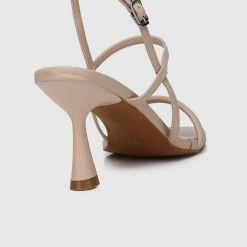 Milliotandco Shoes Stunner Open Toe Heels (Nude)