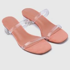 Milliotandco Savvy Open Toe Heels (Pink)