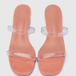 Milliotandco Savvy Open Toe Heels (Pink)