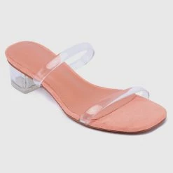 Milliotandco Savvy Open Toe Heels (Pink)