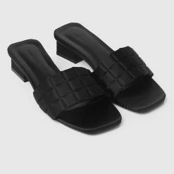 Milliotandco Shoes Pretty Please Open Toe Heels (Black)