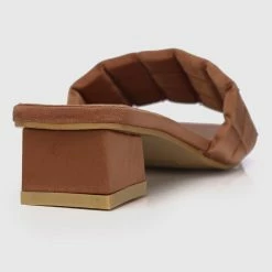 Milliot & Co Pretty Please Open Toe Heels (Brown) Shoes