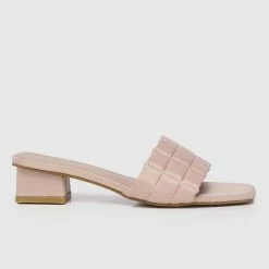 Milliot & Co Shoes Pretty Please Open Toe Heels (Nude)