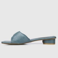 Milliotandco Nurita Harith Haniya Open Toe Heels (Steel Blue) Shoes