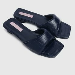 Milliotandco Shoes Nurita Harith Haniya Open Toe Heels (Navy)