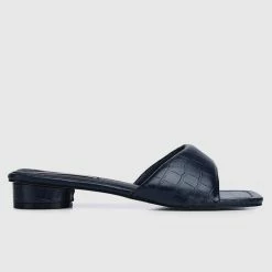 Milliotandco Shoes Nurita Harith Haniya Open Toe Heels (Navy)