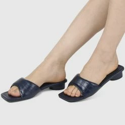 Milliotandco Shoes Nurita Harith Haniya Open Toe Heels (Navy)