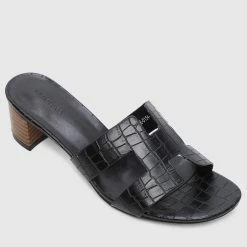 Milliotandco Energetic Open Toe Heels (Black) Shoes