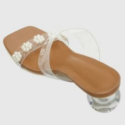 Milliotandco Shoes All About Bling Open Toe Heels (Brown)