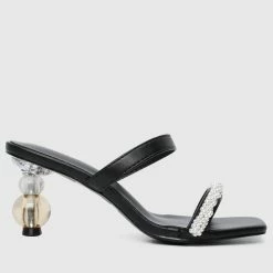 Milliotandco Kayly Open Toe Heels (Black) Shoes